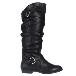 Rampage Flat Knee High Women's Boots Black 8M